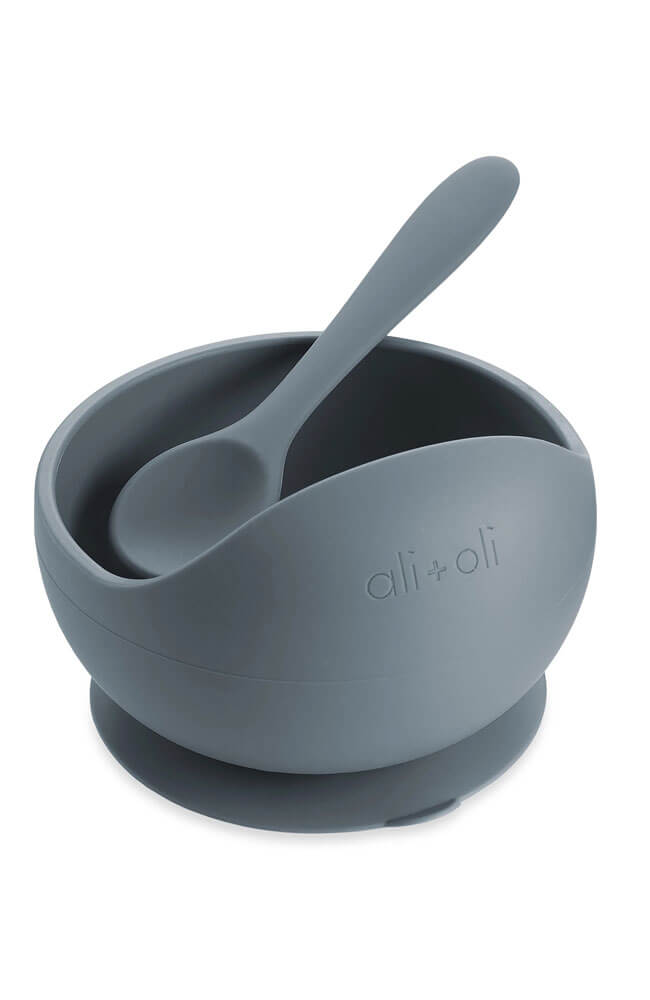 ALI + OIL Suction Bowl Spoon Set in Iron