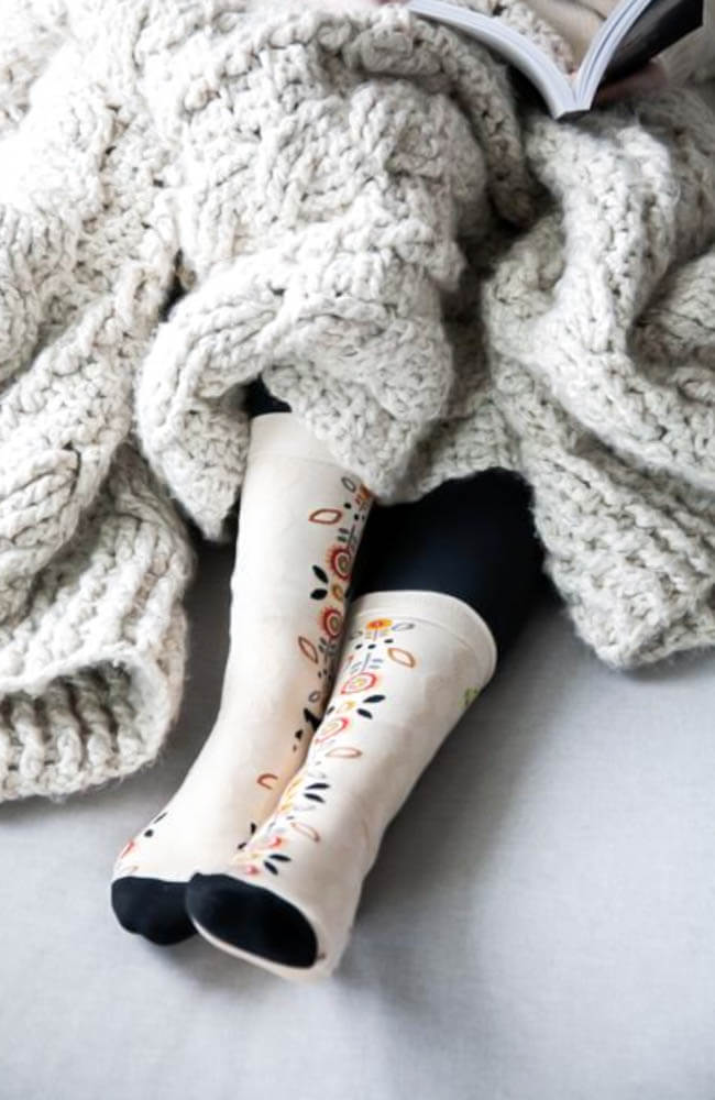 Hygge Floral Comfort Socks
